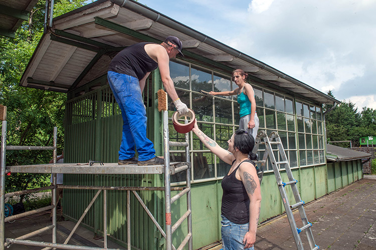 Denkmalgerechte Kulisse für die Open Air-Konzerte wird erhalten